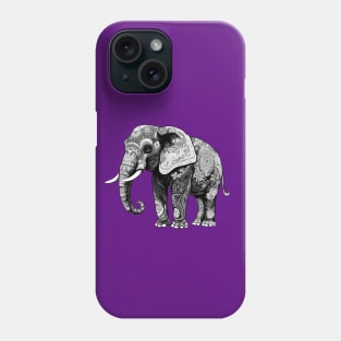 Tribal Elephant Art Wildlife Endangered African Asian Indian Phone Case