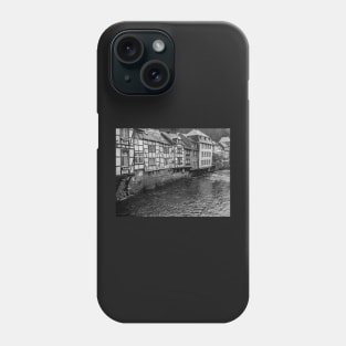 Waterside properties on the River Rur Phone Case