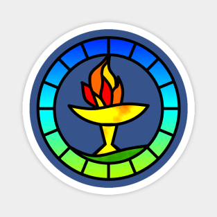 Stained Glass Chalice Magnet