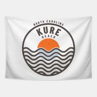 Kure Beach, NC Summertime Vacationing Sunrise Waves Tapestry