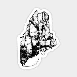 Rock Climbing Maine Rock Climber State Map Magnet