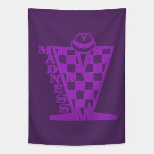 Madness Checkerboard HD - Distressed Purple Tapestry