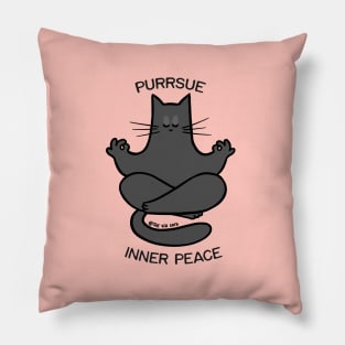 Cat Yoga & Meowditation Pillow