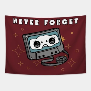 Never Forget Cassette Tape Tapestry