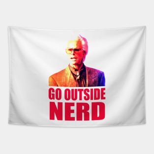 go outside nerd Tapestry