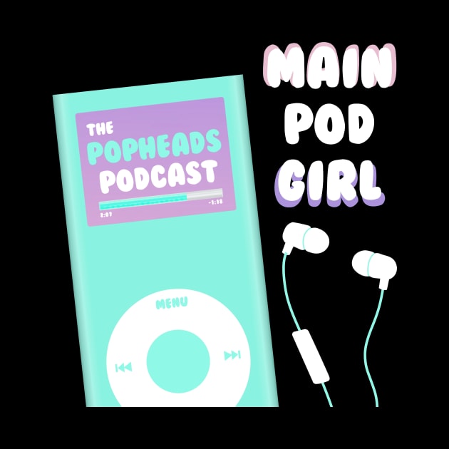 Main Pod Girl Logo (With Text Drop Shadow) by Sound Byte Podcasts