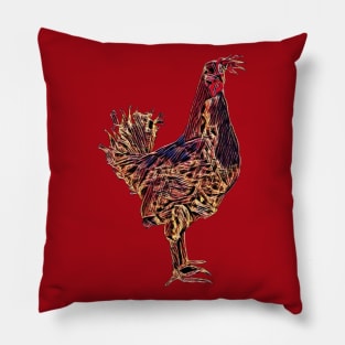 Artsy chicken Pillow