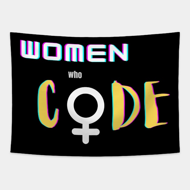 Women who Code Tapestry by Viaful