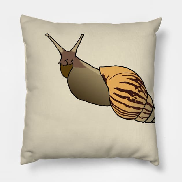 Garden Snail Pillow by pomoyo
