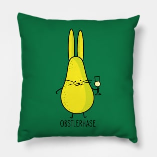 Easter bunny with fruit schnapps Pillow