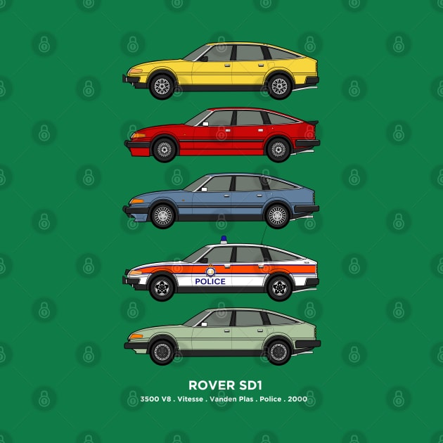 Rover SD1 classic car collection by RJW Autographics