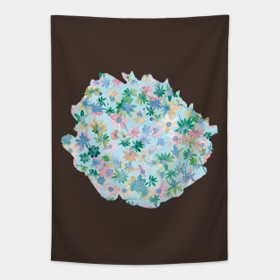 Daisies Spring Countryside Green Blue Tapestry