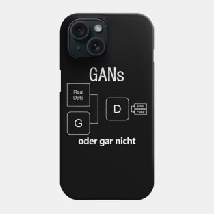 "GANs oder gar nicht" German Deep Learning Pun Phone Case