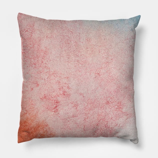 red blue watercolor texture art Pillow by Artistic_st