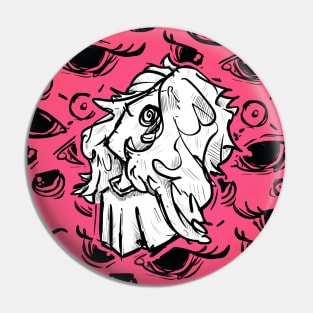 Comic Style Eye Drawing Pin