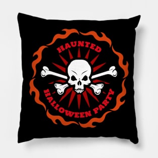 Haunted Halloween Party Pillow