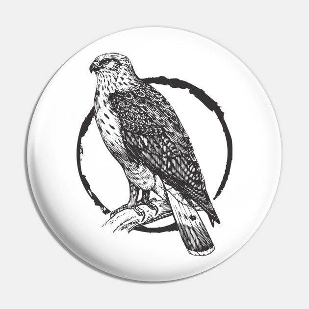 Hawk Hunter Pin by MineLabel