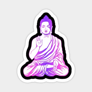 Buddha (violet) Magnet