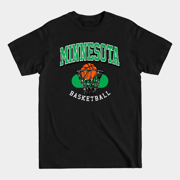 Discover Vintage Minnesota Basketball - Minnesota Timberwolves - T-Shirt