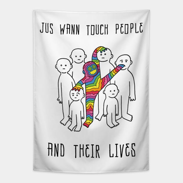 Touch People Tapestry by RaminNazer