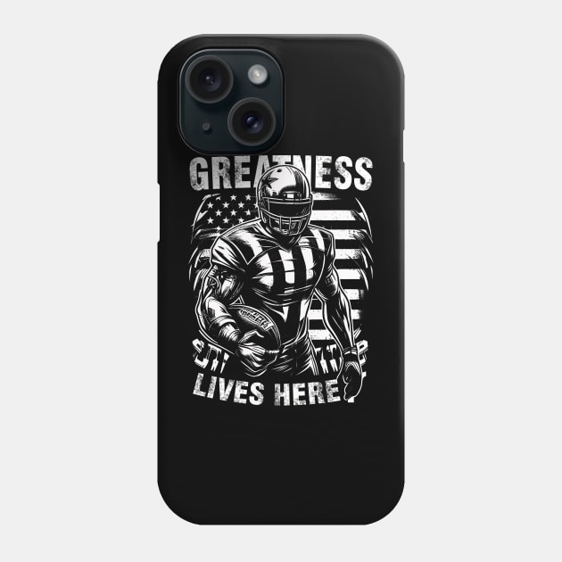 Greatness Lives Here Phone Case by soaktrendingworld