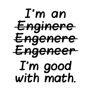 Engineer Math WHITE Print T-Shirt