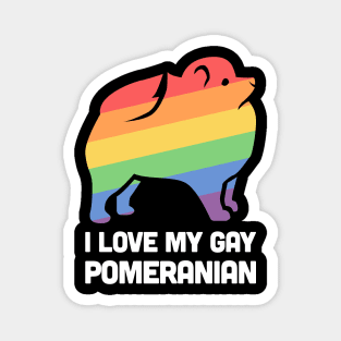 Pomeranian - Funny Gay Dog LGBT Pride Magnet