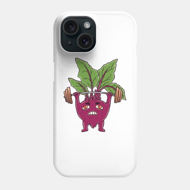 Beet Working Out Phone Case by Perrots