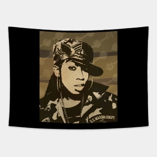 Missy // Retro Poster Hiphop Tapestry