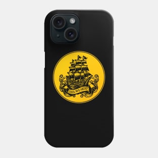 Sail We Must (relief) Phone Case