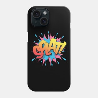 Splat! - Pop Art, Comic Book Style, Cartoon Text Burst. Phone Case