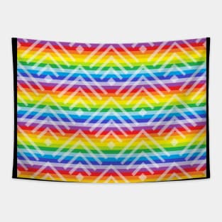 Rainbow Arrow Striped Pattern Tapestry