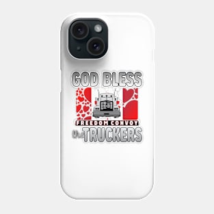 GOD BLESS THE TRUCKERS FREEDOM CONVOY 2022 - THANKS TO THE CANADIAN TRUCKERS SILVER Phone Case