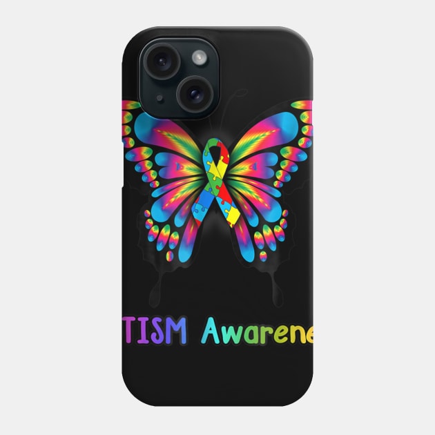 Colorful Butterfly Autism Awareness Phone Case by Danielsmfbb