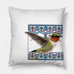 Hummingbird Talavera Pillow