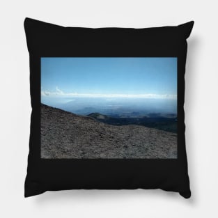 Etna long view panorama Pillow