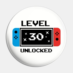 Level 30 unlocked Pin