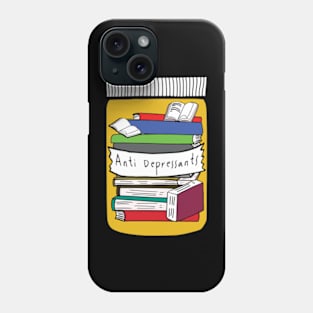 Anti depressant bookish book lover bookish merch Kindle smut reader reading lover e-reader Phone Case