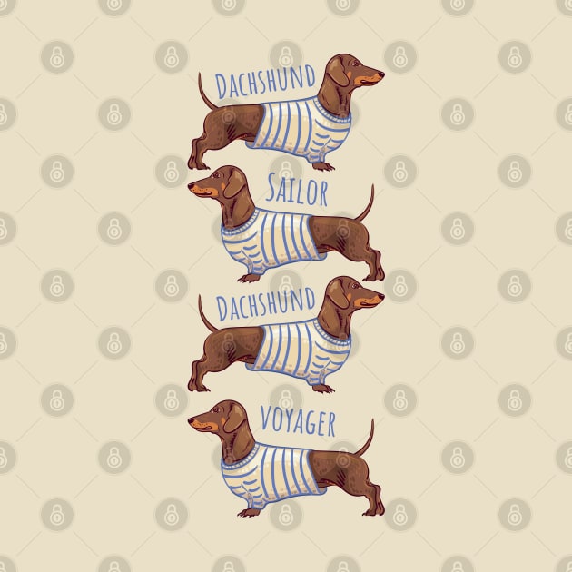 Dachshund sailor Dachshund voyager by Catdog