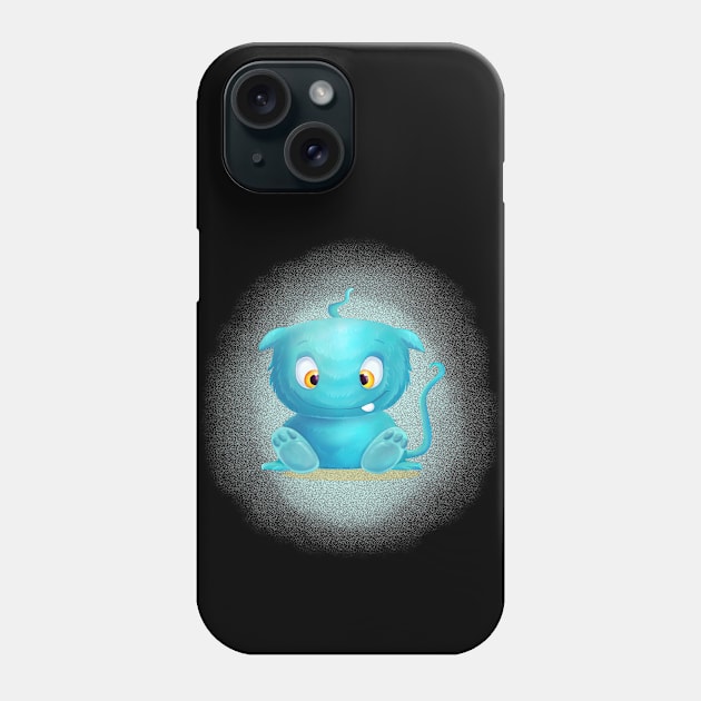 cuddly cartoon monster Phone Case by arteonline20