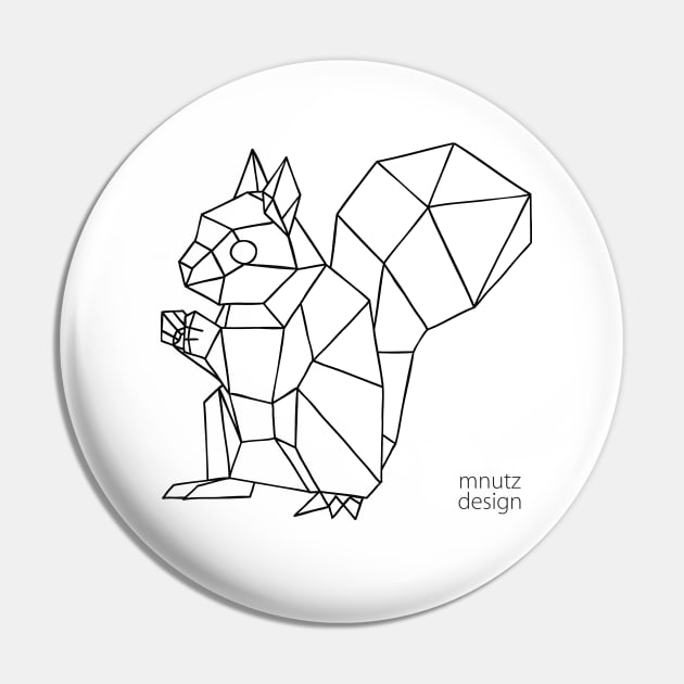 Origami Squirrel Pin by mnutz