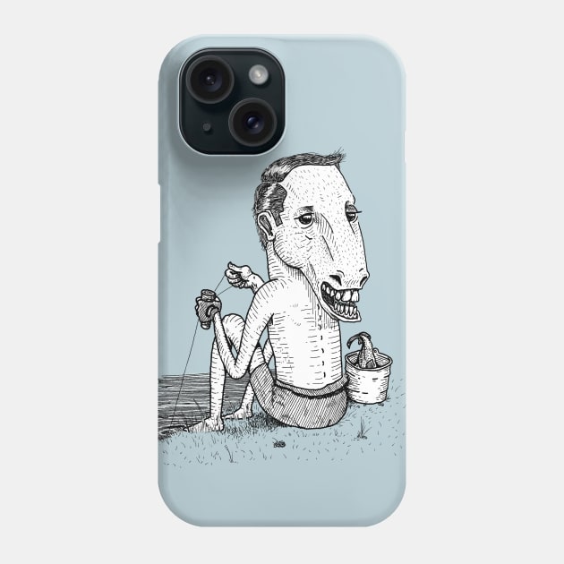 Horse head fisherman Phone Case by ismaelandia