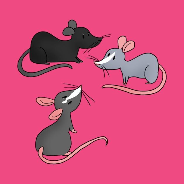 Rat butts by SarahStrangeArt