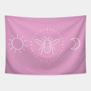 Pink queen bee Tapestry