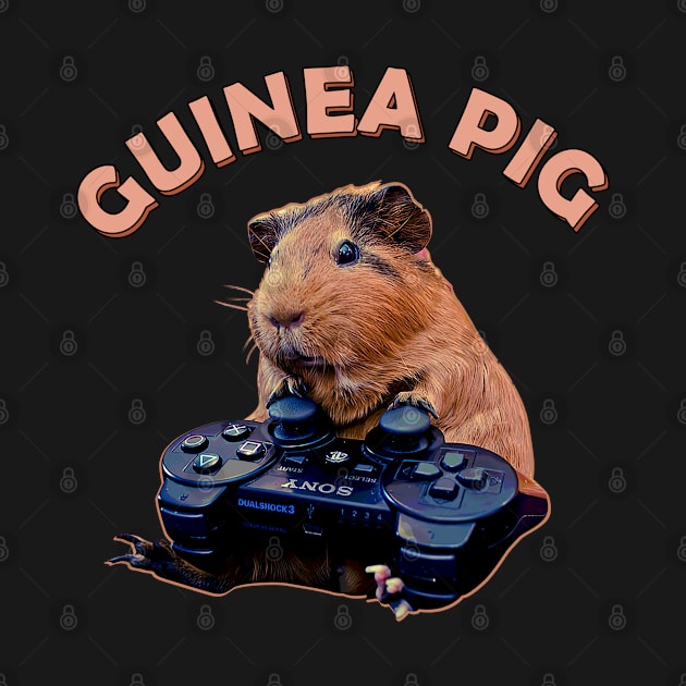 Fluff and Fold Guinea Pig Playing Game Tee for Rodent Aficionados by Chocolate Candies