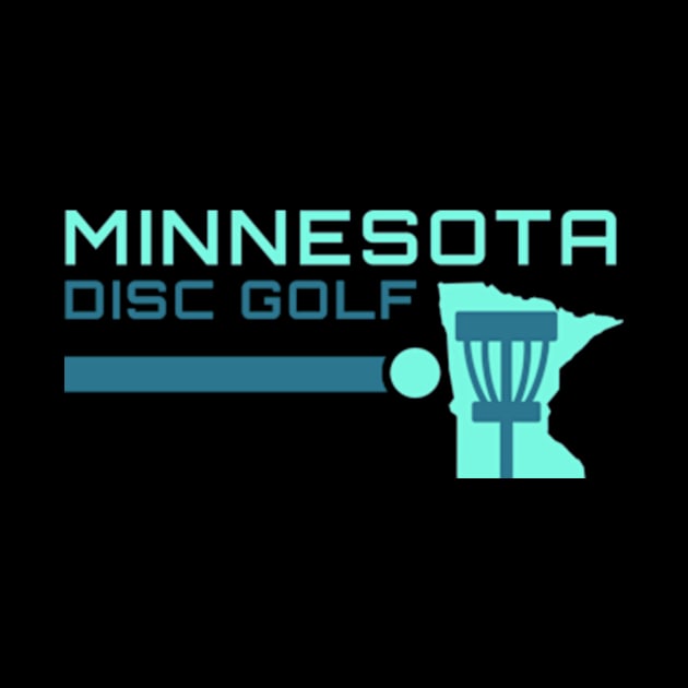 Minnesota Disc Golf - Disc Line Light Green by grahamwilliams