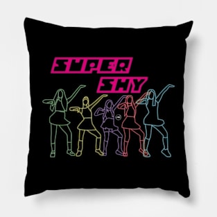 led newjeans style design in super shy Pillow