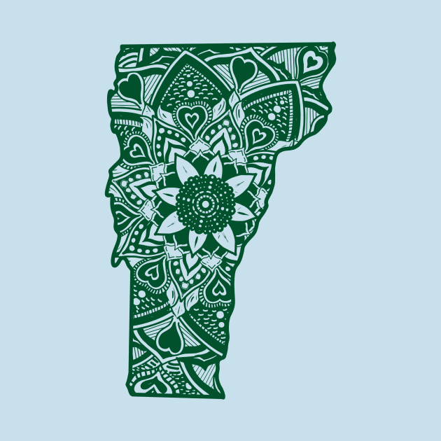 Vermont tank, VT tank, Vermont, VT, Green Vermont, Vermont Yoga, Vermont Mandala, Vermont art, Green VT, VT Yoga, VT Mandala, VT art, , Vermont outline by Get Hopped Apparel