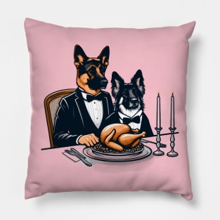 German Shepherds Thanksgiving Pillow