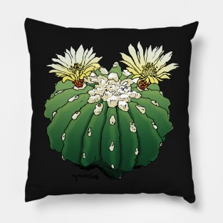 Ferocactus by Agacactus Pillow